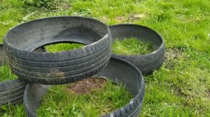 Изделия из шин. Использование б/у шин для сада. Вторичное использование автомобильных покрышек.