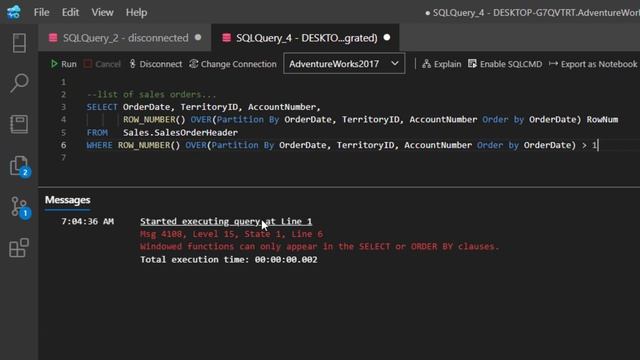 Finding Duplicate Rows Using ROW_NUMBER() | Essential SQL смотреть онлайн