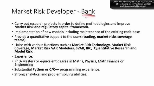 Quantitative Risk Modelling Job Profiles | Model Validation| Stress Testing смотреть онлайн