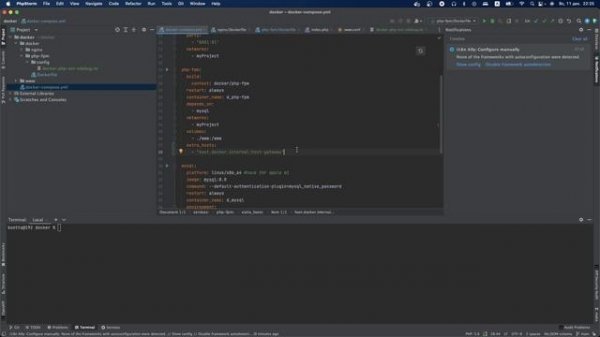 docker php-fpm настройка xdebug для отладки проекта