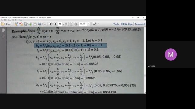 Simultaneous First order Differential Equation| RUNGE-KUTTA METHOD| LIVE | Numerical Differentiatio смотреть онлайн