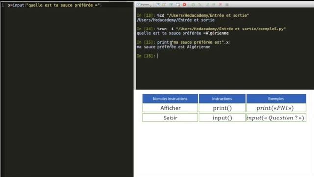 Comment entrer (input) et afficher (print) une valeur en Python смотреть онлайн