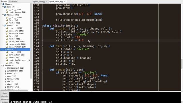 Ultimate Python Turtle Graphics Tutorial: Space Arena 8 (Player Missile) смотреть онлайн