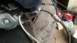 Как поставить газ на мотор 15л.с