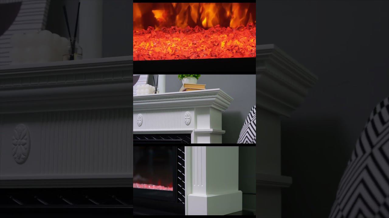 Каминокомплект Carlyle с очагом vision 42 #dantexgroup #электрокамин #камин #royalflame смотреть онлайн