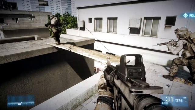 Battlefield 3 Single Player PC Gameplay (Almost Maxed Out) on HD5750 смотреть онлайн