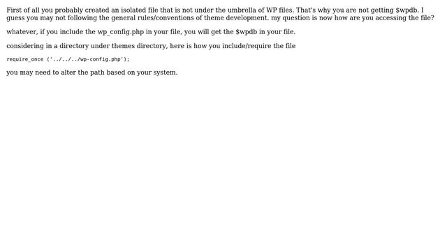 Wordpress: How to initialize $wpdb? (4 Solutions!!) смотреть онлайн