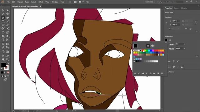 Sketch to Vector - Vector art in Adobe Illustrator - Speed art смотреть онлайн