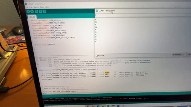 MCLZ8 - Z80 Accelerator demonstrating acceleration on TRS-80 Model III