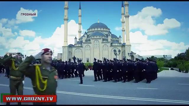 Военный парад в Грозном. смотреть онлайн