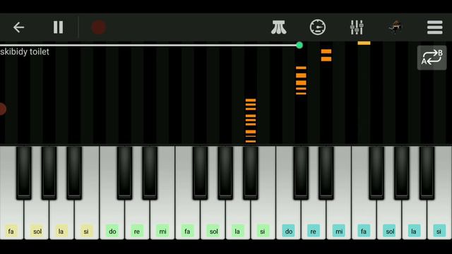Skibidi Toilet Meme (perfect piano) mobile piano tutorial смотреть онлайн