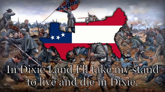 Unofficial Anthem of The Confederate States - "Dixie's Land" смотреть онлайн