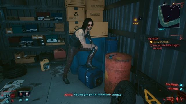 Cyberpunk 2077 What happens when you meet Johnny before Jackie dies смотреть онлайн