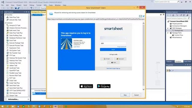 SSIS connect Smartsheet to SQL Server Database, Tableau, Jira, Google sheets. SSIS REST Connection смотреть онлайн