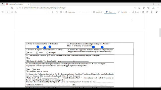 How to fill Italian visa application form || Italy visa form смотреть онлайн