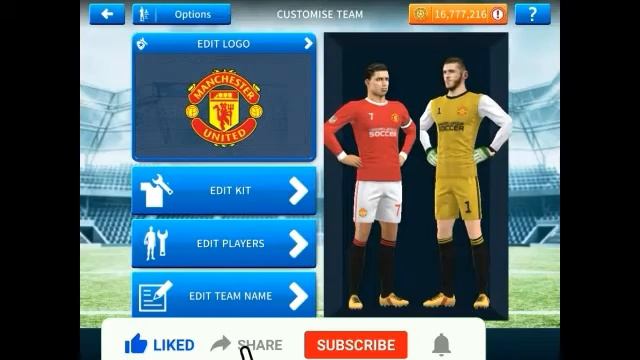Manchester United 2021-22 Kits - DLS 19