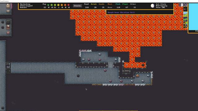 [Dwarf Fortress] How to use volcano magma underground. смотреть онлайн