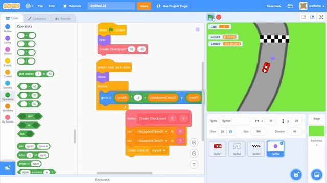 Scratch 3.0 Tutorial: How to Make a Racing Game in Scratch (Part 2) смотреть онлайн