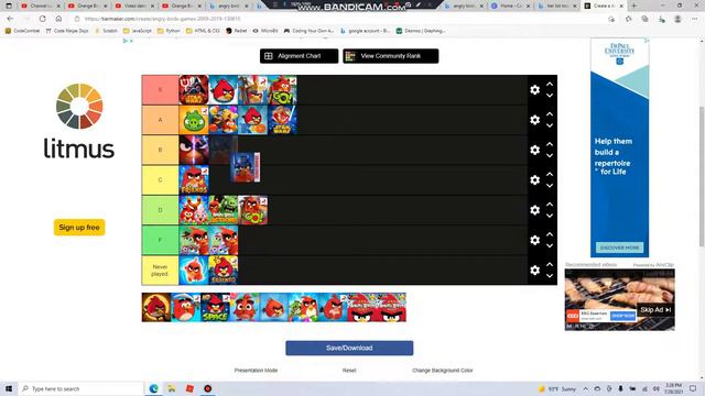 Ranking all the Angry Birds games (35 sub special). смотреть онлайн