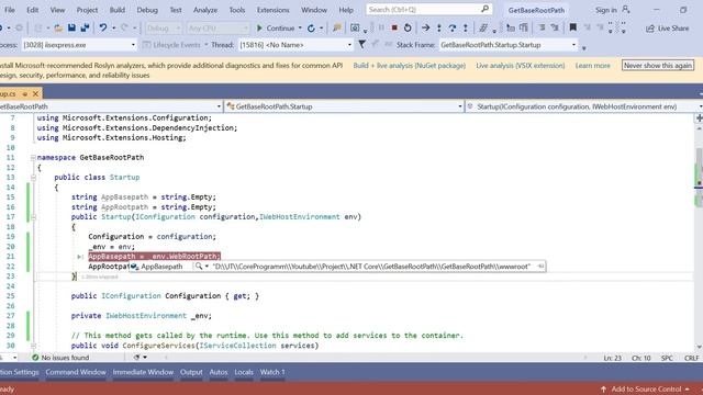 (#13) How to Get Application Base Path and Content Root Path in ASP .NET Core MVC смотреть онлайн