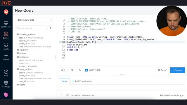 Оконные функции RANK и LAG | Симулятор SQL | karpov.courses смотреть онлайн