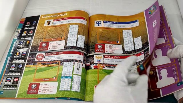 PANINI Чемпионат Европы 2020/ Обзор альбома для наклеек.