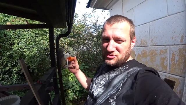 Беседка из бруса- начал потолки! смотреть онлайн