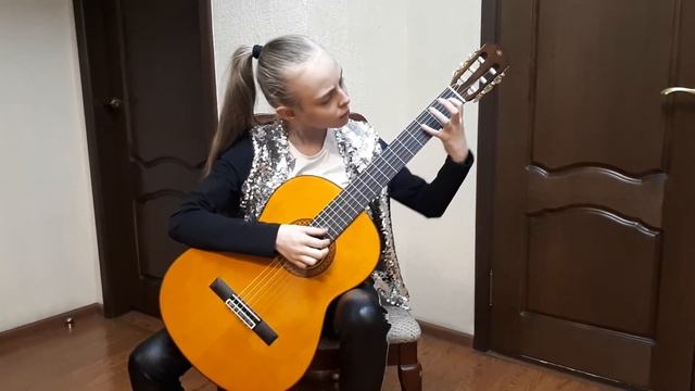 Архипкина Мария. 10 лет. Х.Виньяс " Вальс" смотреть онлайн
