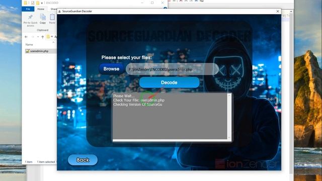 SourceGuardian Decoder - PHP v8.1~v5.6 | ionZender смотреть онлайн
