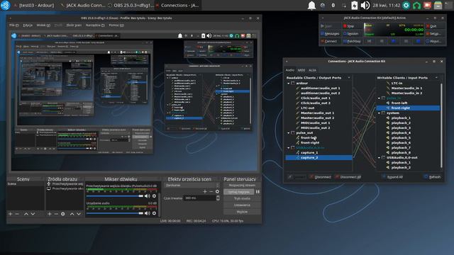 QjackCtl - Connecting OBS & Ardour 😎️ 🎶️ 💻️ смотреть онлайн