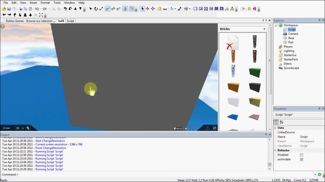 ROBLOX Lua Scripting Tutorials: 9 - Creating objects, local variables and "game script" logic смотреть онлайн