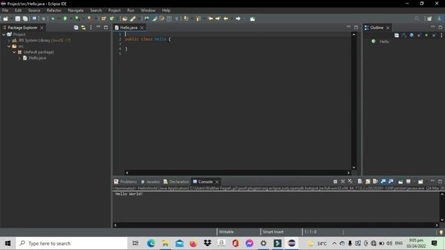 How to create Hello World In Java Programming смотреть онлайн