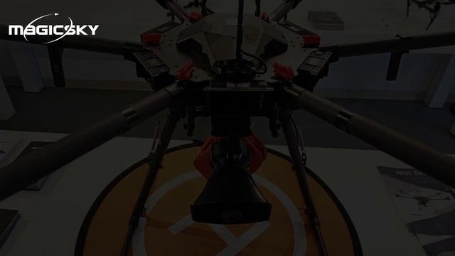 DJI MATRICE 600 Industrial Drone with the Loudspeaker Payload Attached смотреть онлайн