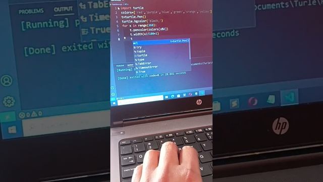 draw a rainbow using turtle||#python смотреть онлайн