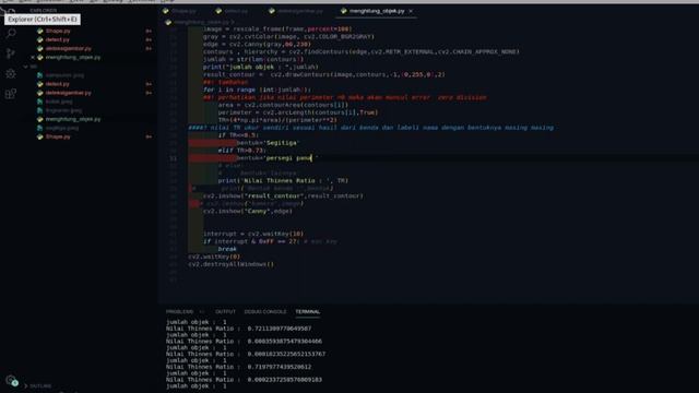 (Shape Detection) Deteksi Bentuk Menggunakan OpenCV RealTime | TUTORIAL OPENCV BAHASA INDONESIA смотреть онлайн