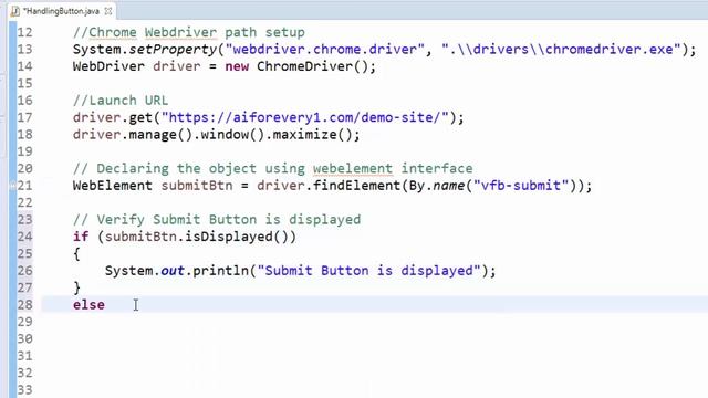 Selenium Tutorials for Beginners : 15. How to Handle Button ? смотреть онлайн