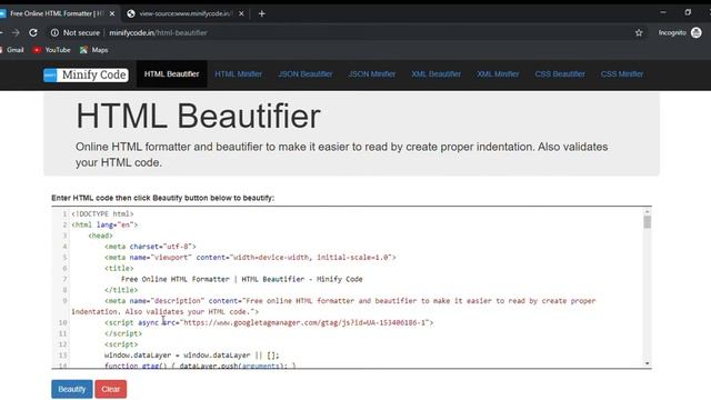 HTML Formatter online - How it Works смотреть онлайн