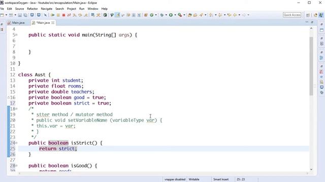 java encapsulation 3 problem with getter() method смотреть онлайн