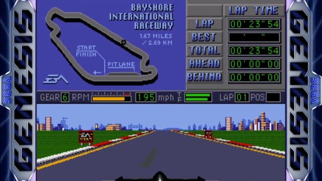 Mario Andretti Racing Sega Genesis смотреть онлайн
