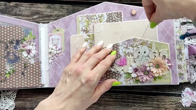 Подробный обзор альбома "Мой детский сад" / Скрапбукинг смотреть онлайн