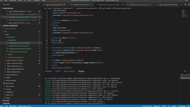 Admin Dashboard [ Layout ] - Angular 12 - Angular material - for beginner смотреть онлайн