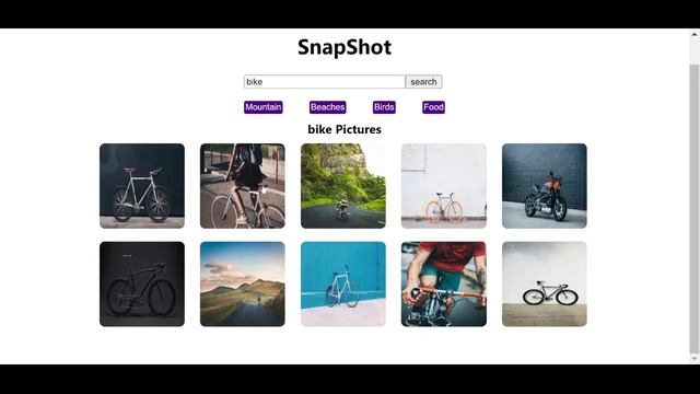 Snapshot - Image Gallery application using React js смотреть онлайн