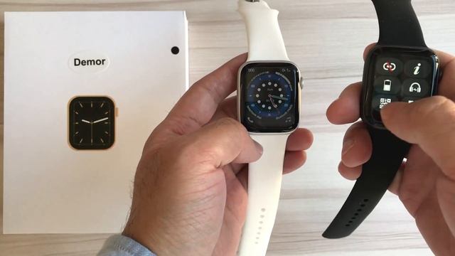 DEMOR IWO 13 W56 vs IWO 14 W66 Smart Watch Series 6 44mm 40mm Sports Smartwatch Unboxing Full Revie смотреть онлайн