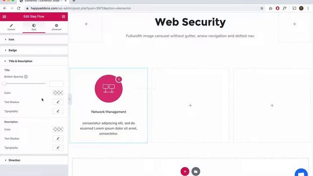 How to create step flow section using HappyAddons widget for Elementor смотреть онлайн