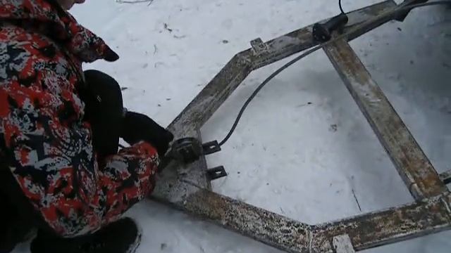 Чистим снег!!!Отвал для снега!! смотреть онлайн