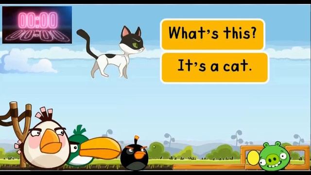 Angry Bird Classroom Game Grammar Focus-What's this? Free Worksheets Online Class Interactive Game смотреть онлайн