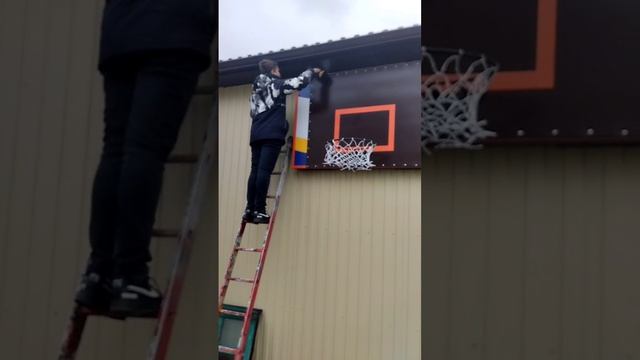 баскетбольный щит своими руками смотреть онлайн