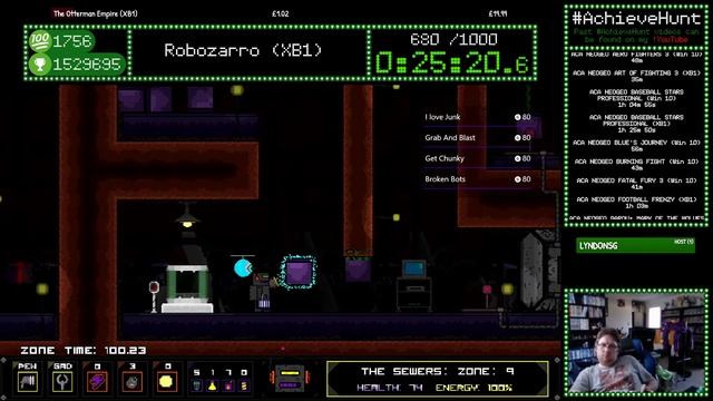 #AchieveHunt - Robozarro (XB1) - 1000G in 51m 03s! смотреть онлайн