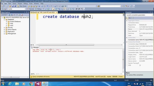 3- create & drop or delete database in SQL server смотреть онлайн