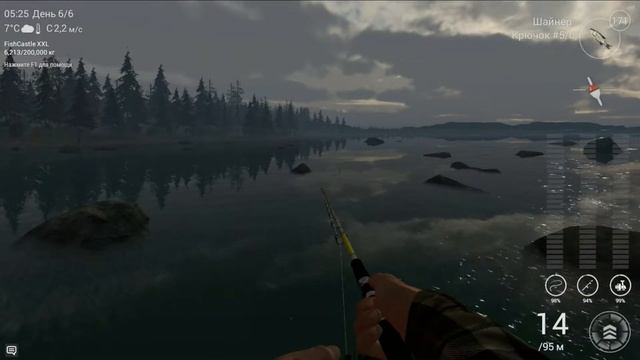 Игра Fishing Planet 0.7.6 Аляска ловля Мальмы на шайнер смотреть онлайн